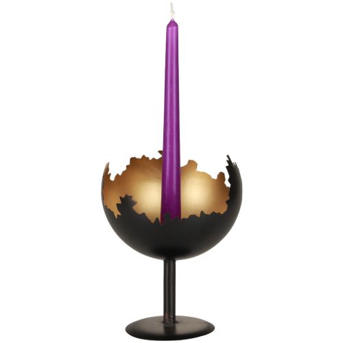 Floristik24 Décoration de table bougeoir Noël métal 19cm Ø15cm