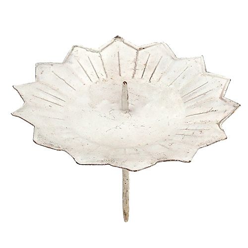 Bougeoir à coller 11x8cm crème