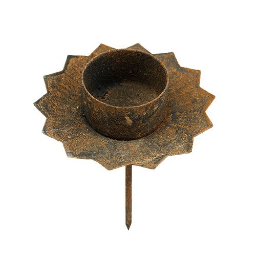Article Bougeoir pour photophore à coller marron H8,5 cm 4 pièces