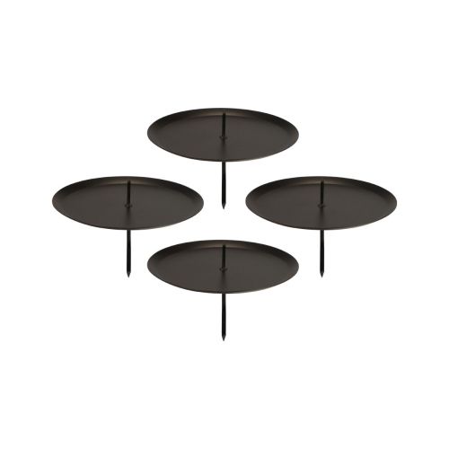Article Bougeoir enfichable noir Bougeoir de l&#39;Avent Ø6cm 4 pcs