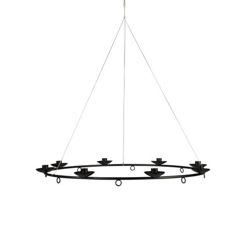 Floristik24 Bougeoir bougeoir suspendu noir bougeoir Ø39cm