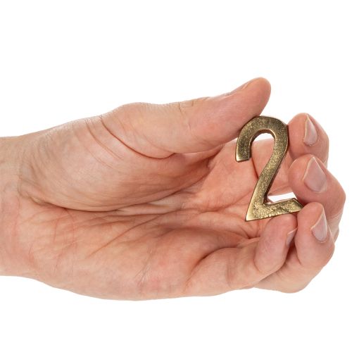 Chiffres en métal doré pour bougies de l’Avent 1 à 4, 4 cm, set de 4 | Floristik24.fr