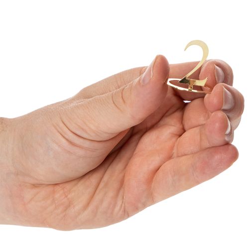 Set d'anneaux numérotés en métal doré pour bougies, 3 cm, 4 pièces | Floristik24.fr