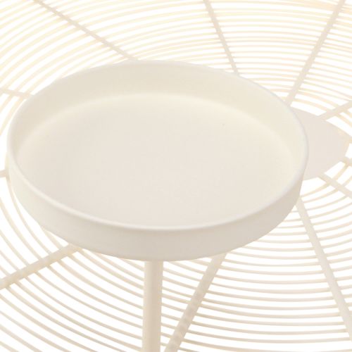 Article Bougeoir coupe 4 bougies piliers crème Ø45cm