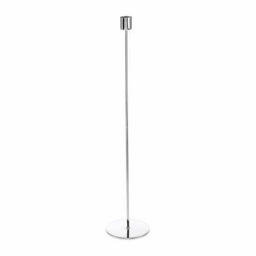 Floristik24 Ensemble de bougeoirs en métal pour bougies argent Ø2.2cm H31cm 2pcs