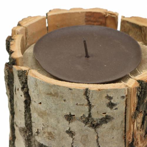 Floristik24 Bougeoir bois Ø13cm H16cm
