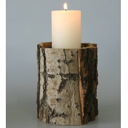Floristik24 Bougeoir bois Ø13cm H16cm