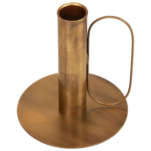 Floristik24 Bougeoir bougeoir en métal aspect laiton Ø10cm