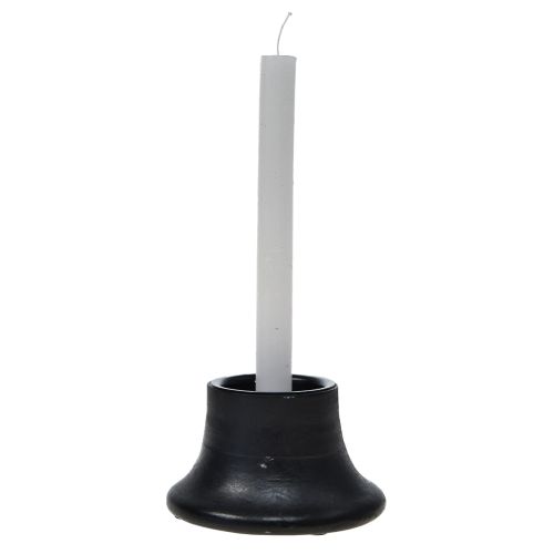 Article Bougeoir bougeoir noir en céramique Ø12,5cm H7cm