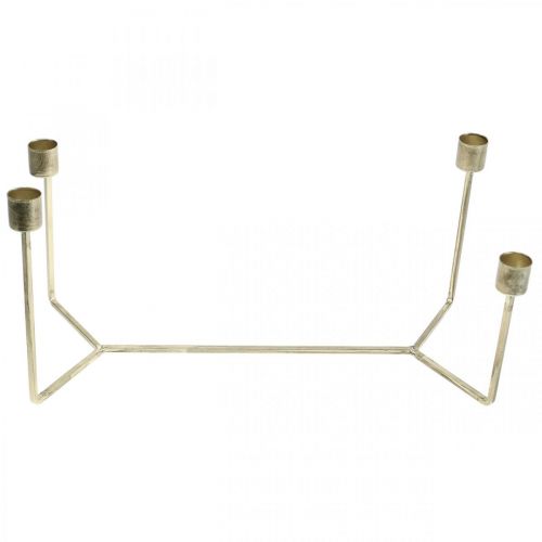 Article Bougeoir pour bougeoir champagne métal 37×17×18cm