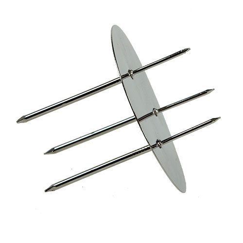 Floristik24 Clou de couronne de l'Avent argenté Ø8cm