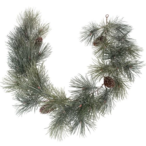 Guirlande de pin artificielle avec pommes de pin, 180 cm, vert et marron acheter | Floristik24.fr