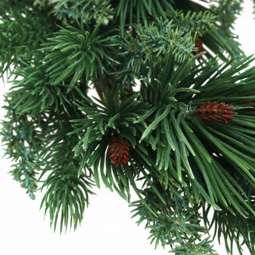 Floristik24 Couronne de conifères mix artificielle Ø28cm couronne de porte verte