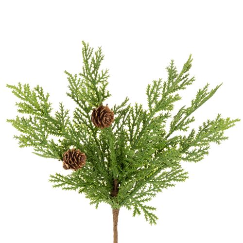 Branche de pin artificielle avec pommes de pin, 28 cm, lot de 6 acheter | Floristik24.fr
