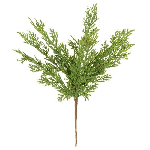 Branche de pin artificielle avec pommes de pin, 28 cm, lot de 6 | Floristik24.fr