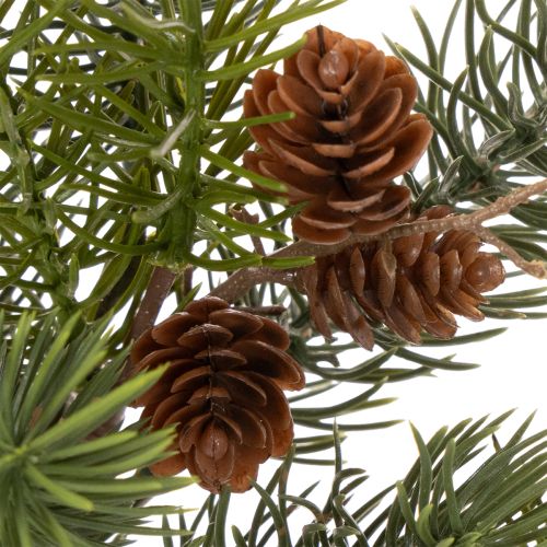 Branche de Noël artificielle avec pommes de pin 38 cm | Floristik24.fr