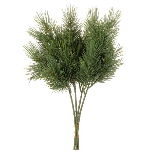 Lot de 4 branches de pin artificiel vert pour décoration hivernale, 40 cm | Floristik24.fr