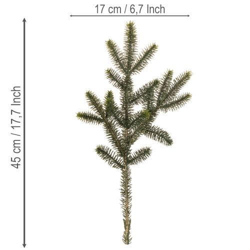 Branches de sapin artificielles pour la décoration de table, 45 cm, lot de 3. | Floristik24.fr