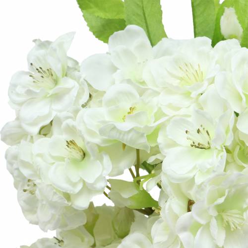 Floristik24 Branche de cerise crème 45cm 3pcs pour la décoration