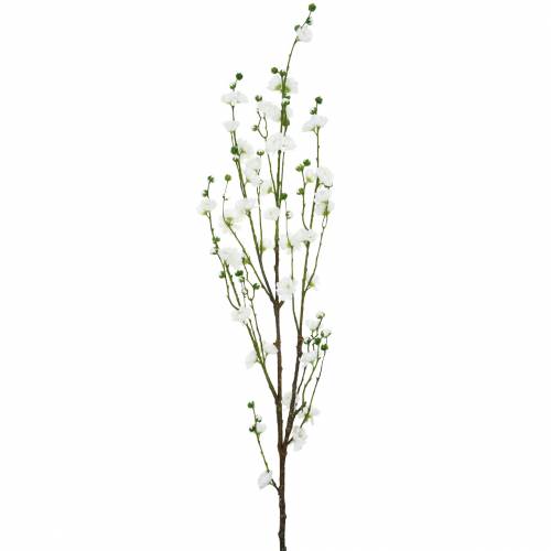 Floristik24 Branche de fleurs de cerisier, branche décorative artificielle blanche, décoration de printemps en fleurs de cerisier