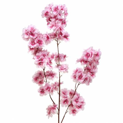 Branche de fleurs de cerisier artificielle rose 104cm