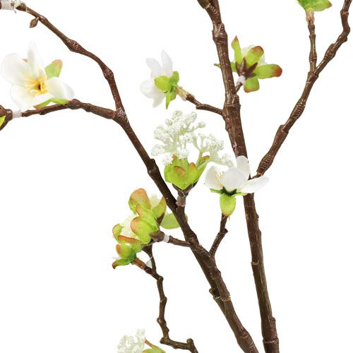Article Branche de fleurs de cerisier blanc 95cm