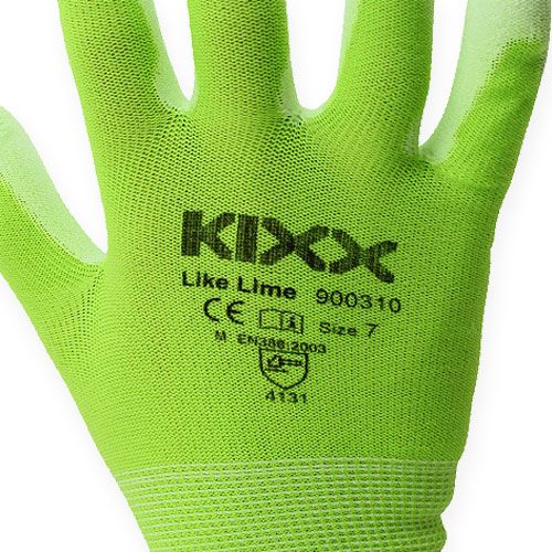 Article Gants de jardin en nylon Kixx taille 8 vert clair, citron vert