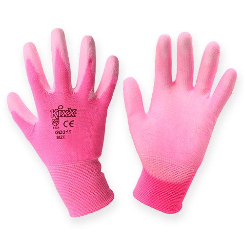Gants de jardin Kixx taille 8 rose, rose