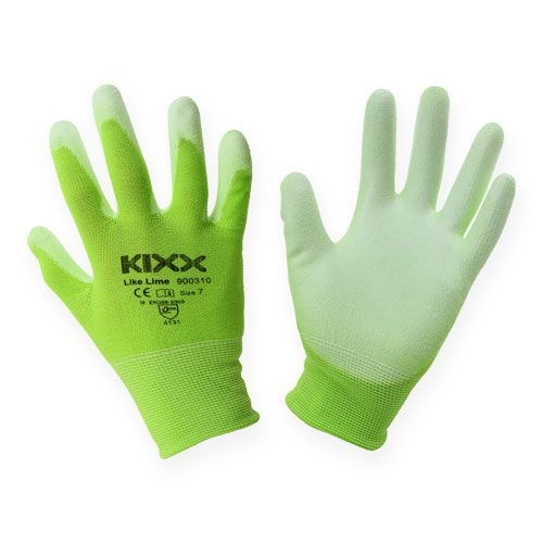 Gants de jardin Kixx vert clair, citron vert taille 10
