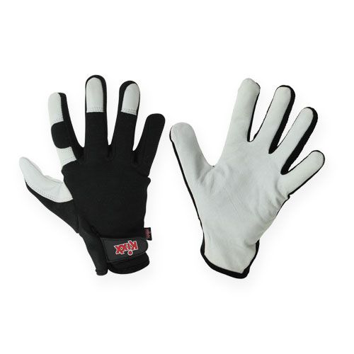 Floristik24 Gants Kixx Lycra Taille 8 Noir, Gris Clair