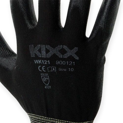 Article Gants de jardin en nylon Kixx taille 10 noir