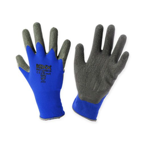 Floristik24 Gants de jardin en nylon Kixx taille 8 bleu, noir