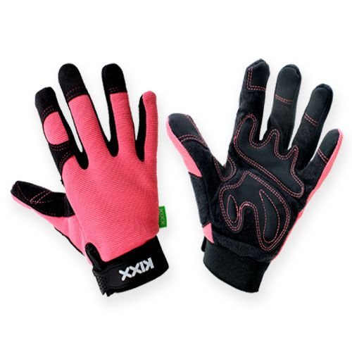 Gants synthétiques Kixx taille 8 rose, noir