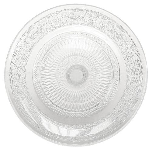 Article Assiette à gâteau classique en verre sur pied - Élégante pour chaque célébration Ø 20cm