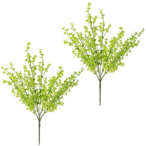 Article Trèfle nain artificiel en vert sur pic 49 cm 2 pièces