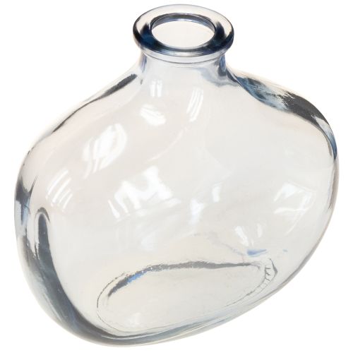 Floristik24 Petit vase en verre transparent moderne mini vase en verre 11 × 6 × 10 cm 3 pièces