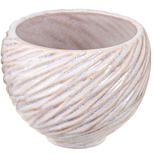 Floristik24 Petits bols en céramique décor spirale rose Ø9cm 4pcs