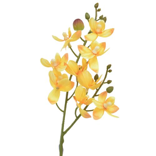 Petite orchidée Phalaenopsis artificielle jaune 30cm
