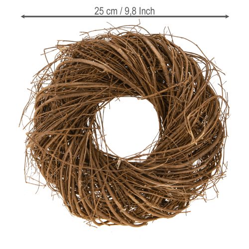 Article Petite couronne de branches Déco en orme naturel Ø25cm