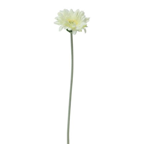 Floristik24 Fleurs artificielles Gerbera blanc 45cm
