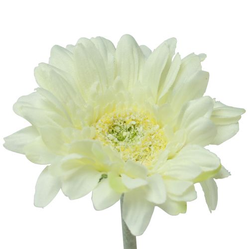 Floristik24 Fleurs artificielles Gerbera blanc 45cm
