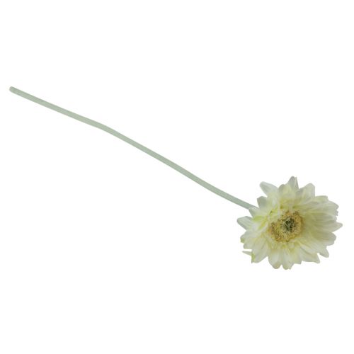 Floristik24 Fleurs artificielles Gerbera blanc 45cm