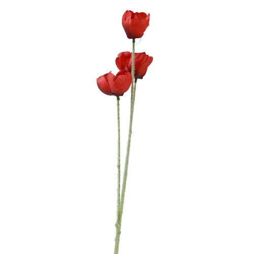 Fleurs artificielles coquelicot rouge 50cm