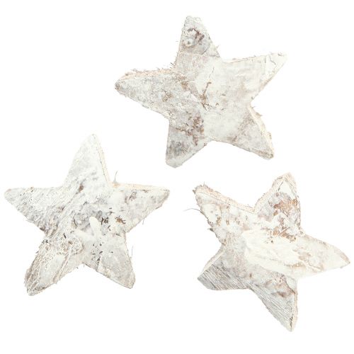 Article Décoration Étoile en Noix de Coco Étoiles en Noix de Coco Blanc Lavé 5cm 30 pcs