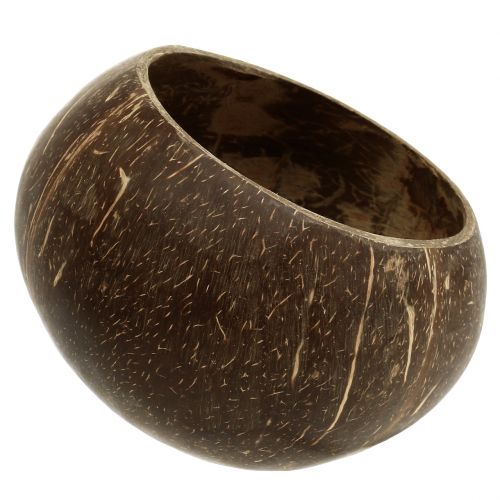 Floristik24 Coquilles de noix de coco polies naturelles 5 pcs