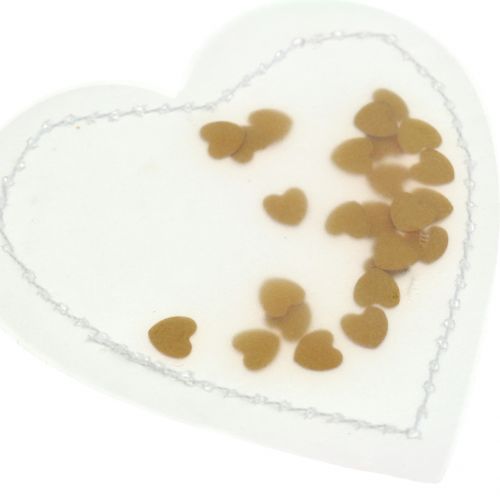 Article Confettis coeur doré 5cm 24 pcs