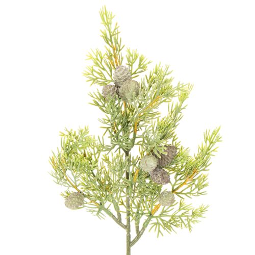 Branche de Conifère Artificielle avec Pommes de Pin 39 cm 4 Pièces