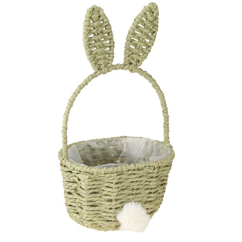 Joli panier à fleurs en forme de lapin de Pâques pour une décoration intérieure festive, 32 cm