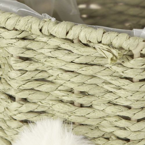 Article Joli panier à fleurs en forme de lapin de Pâques pour une décoration intérieure festive, 32 cm