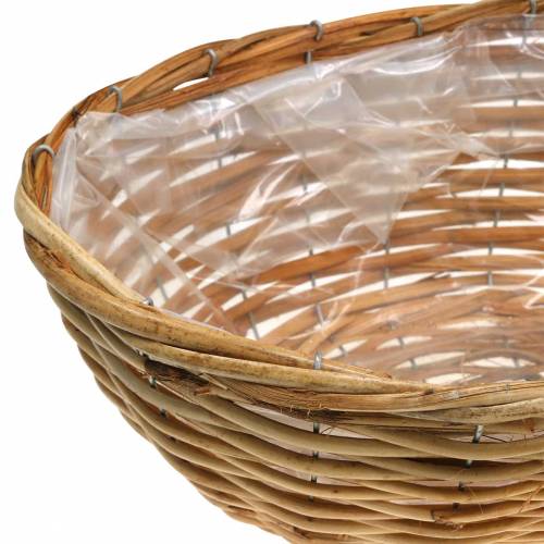 Article Cache-pot en osier ovale Moutarde 3pces 33x24/38x22/23x17cm